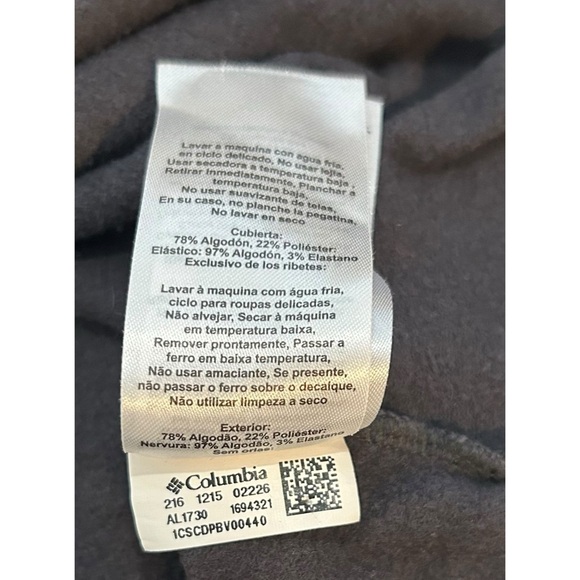 Columbia Sportswear Downtime Wrap Front Jacket Top Blue Gray Color Size XL - Picture 12 of 14